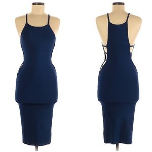 ANGL Navy Blue Strappy Dress